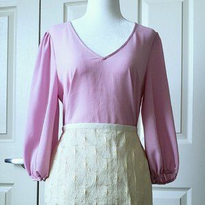 Pink Modcloth Certainly Essential Woven Blouse